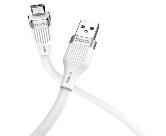  Кабель USB HOCO U72 Forest USB - MicroUSB, 2.4А, 1.2 м, белый 