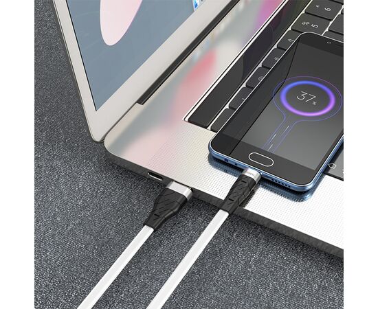  Кабель USB HOCO X53 Angel USB - MicroUSB, 2.4А, 1 м, белый 