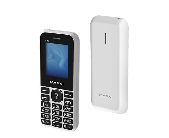  Мобильный телефон Maxvi C30 белый 
