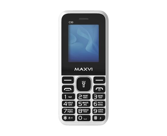  Мобильный телефон Maxvi C30 белый 