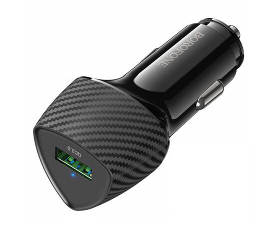  АЗУ BOROFONE BZ31 Solid single-port QC3.0 car charger set(Type-C) (черный) 