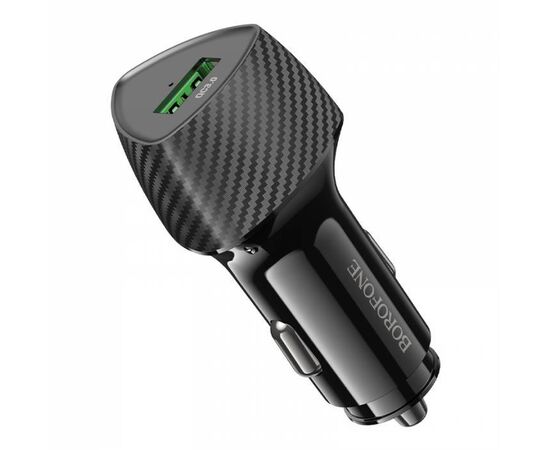  АЗУ BOROFONE BZ31 Solid single-port QC3.0 car charger set(Type-C) (черный) 