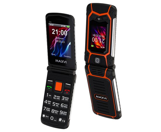  Мобильный телефон Maxvi E10 оранжевый 