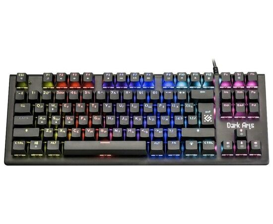  Клавиатура DEFENDER Dark Arts GK-375 (45375), черный 