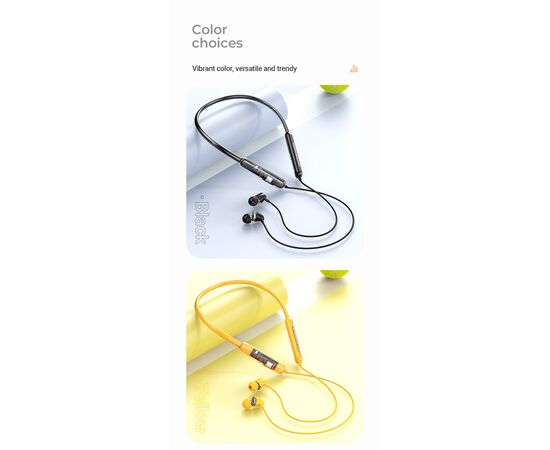  Наушники bluetooth HOCO ES65 sports BT (желтый) 