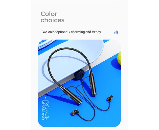  Наушники bluetooth HOCO ES62 Pretty neck-hang (черный) 