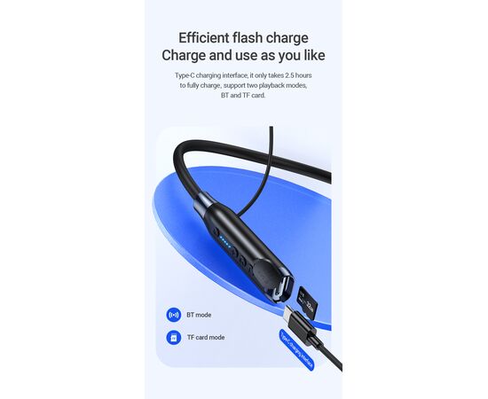  Наушники bluetooth HOCO ES62 Pretty neck-hang (черный) 