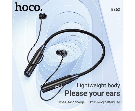  Наушники bluetooth HOCO ES62 Pretty neck-hang (черный) 
