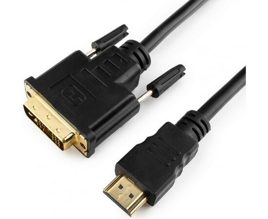  Кабель Cablexpert CC-HDMI-DVI-6 HDMI-DVI 19M/19M 1.8м single link черный 