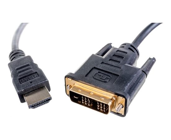  Кабель Cablexpert CC-HDMI-DVI-6 HDMI-DVI 19M/19M 1.8м single link черный 