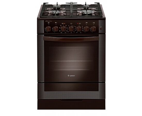  Плита Gefest 6502-03 0030 коричневый, 85х60х60см, электрич мультифункц духовка 52л, 8 пр 
