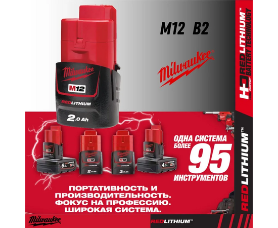  АКБ Milwaukee M12 B2 (4932430064) 