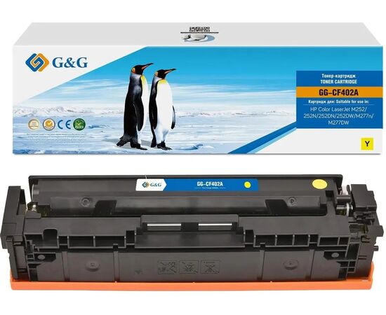  Картридж лазерный G&G GG-CF402A CF402A желтый (1400стр) для HP CLJ M252/252N/252DN/252DW/M277n/M277DW 