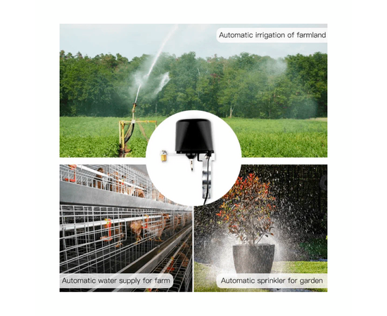  Умный водяной клапан MOES WiFi Smart Water Valve WV-LZ-BK 