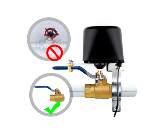  Умный водяной клапан MOES WiFi Smart Water Valve WV-LZ-BK 