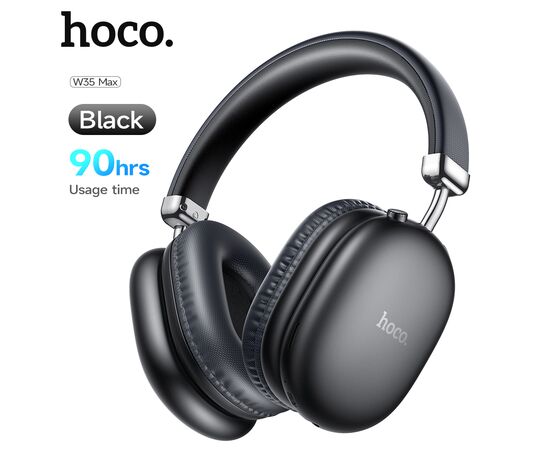  Наушники полноразмерные bluetooth HOCO W35 Max Auspicious ANC noise reduction BT headphones (черный) 