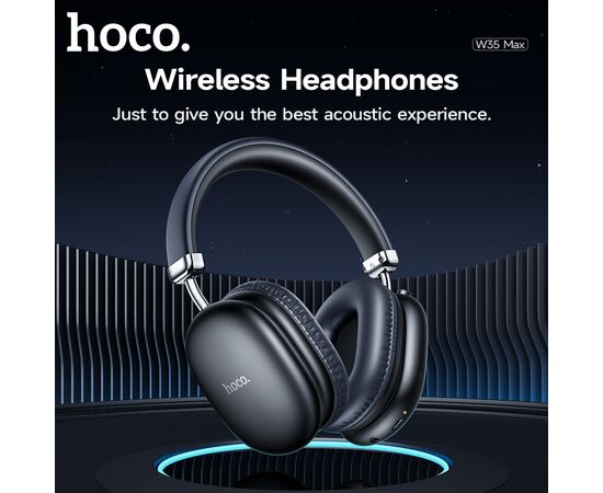  Наушники полноразмерные bluetooth HOCO W35 Max Auspicious ANC noise reduction BT headphones (черный) 