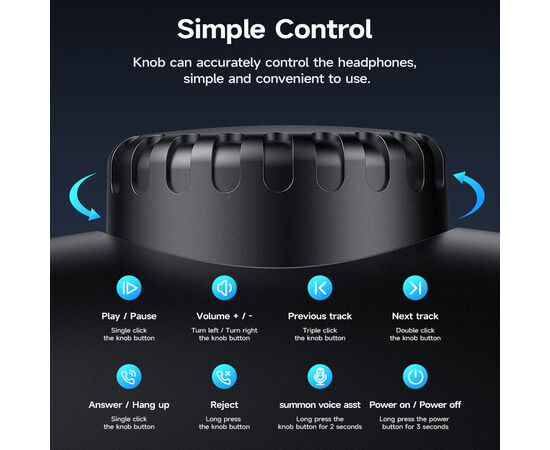  Наушники полноразмерные bluetooth HOCO W35 Max Auspicious ANC noise reduction BT headphones (черный) 