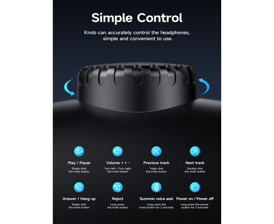  Наушники полноразмерные bluetooth HOCO W35 Max Auspicious ANC noise reduction BT headphones (черный) 