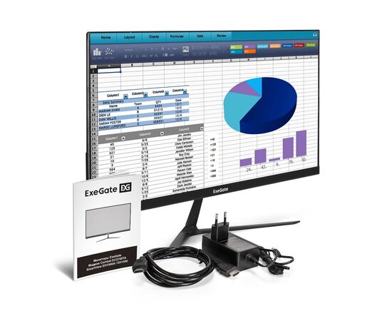  Монитор ExeGate EH1500 SmartView черный (EX297309RUS) 