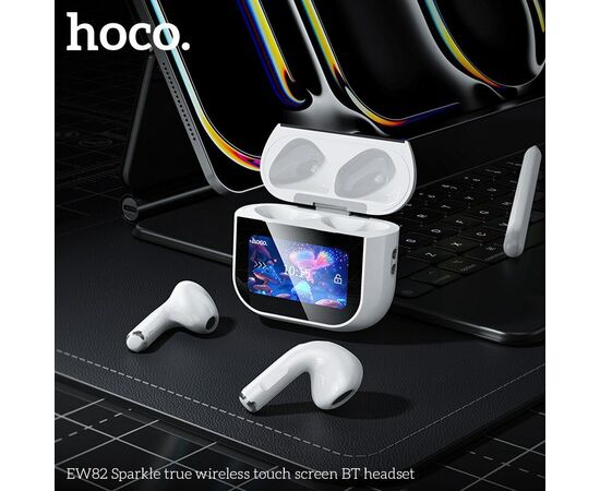  Наушники HOCO EW82 Sparkle true wireless touch screen BT headset (белый) 