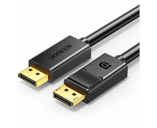  Кабель UGREEN DP102 10212 DP 1.2 Male to Male Cable 3m Black 