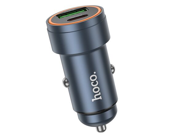  АЗУ HOCOZ57A Glorious PD30W+QC3.0 car charger metal gray 