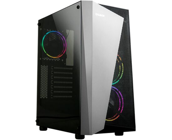  Корпус Zalman S4 Plus черный без БП ATX 5x120mm 2xUSB2.0 1xUSB3.0 audio bott PSU 