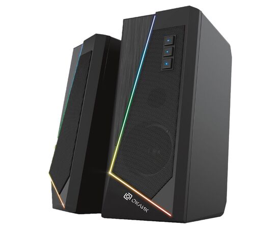  Колонки OKLICK OK-125 2.0 черный 12Вт 