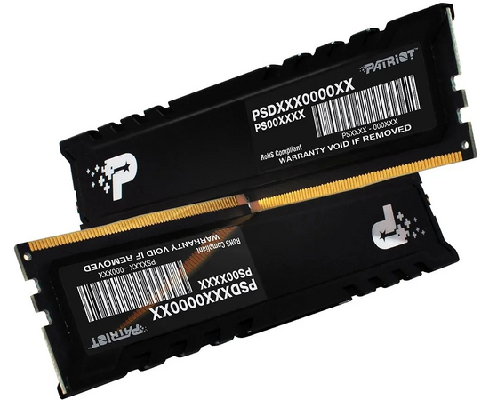  ОЗУ Patriot Signature Premium PSP532G5600KH1 DDR5 2x16GB 5600MHz RTL PC5-44800 CL46 DIMM 288-pin 1.1В kit single rank с радиатором Ret 