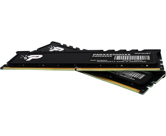  ОЗУ Patriot Signature Premium PSP532G5600KH1 DDR5 2x16GB 5600MHz RTL PC5-44800 CL46 DIMM 288-pin 1.1В kit single rank с радиатором Ret 