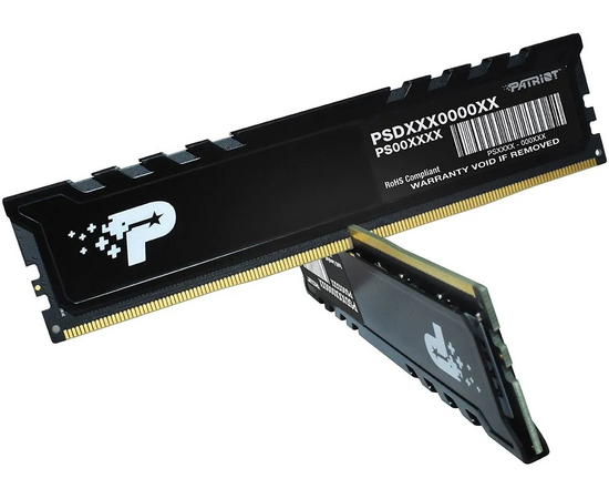  ОЗУ Patriot Signature Premium PSP532G5600KH1 DDR5 2x16GB 5600MHz RTL PC5-44800 CL46 DIMM 288-pin 1.1В kit single rank с радиатором Ret 