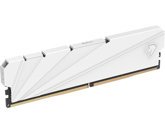  ОЗУ Netac Shadow S NTSSD4P32SP-08W DDR 4 DIMM 8Gb PC25600, 3200Mhz, C16 White, с радиатором 