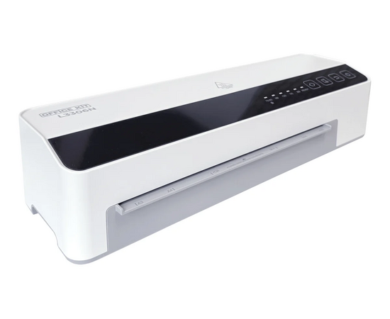  Ламинатор Office Kit L3306N белый/черный A3 (75-250мкм) 100см/мин (6вал.) хол.лам. лам.фото реверс 