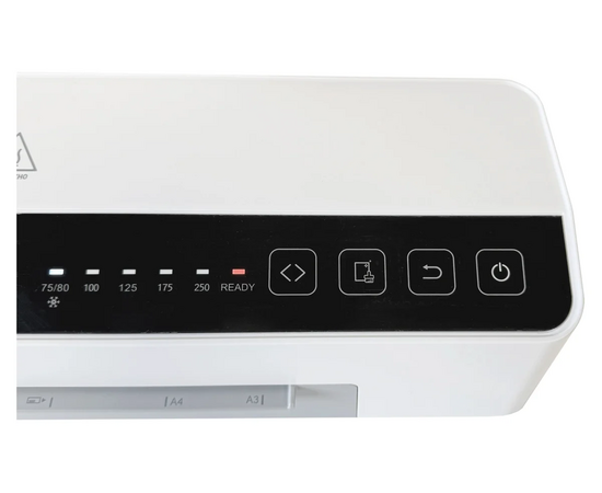  Ламинатор Office Kit L3306N белый/черный A3 (75-250мкм) 100см/мин (6вал.) хол.лам. лам.фото реверс 