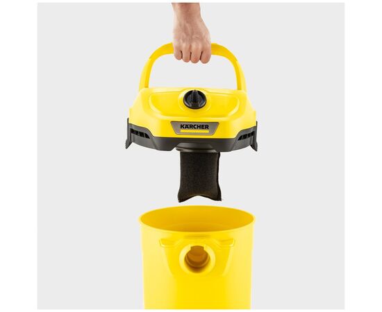  Строительный пылесос Karcher WD 2 Plus V-12/6/18/C 1000Вт (уборка: сухая/влажная) желтый 1.628-015.0 
