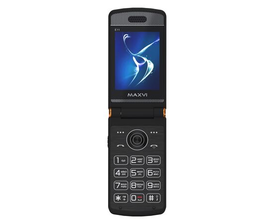  Мобильный телефон Maxvi E11 черно-золотой 