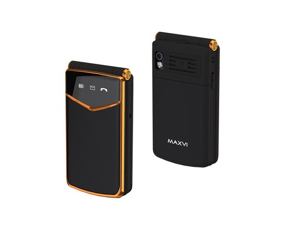  Мобильный телефон Maxvi E11 черно-золотой 