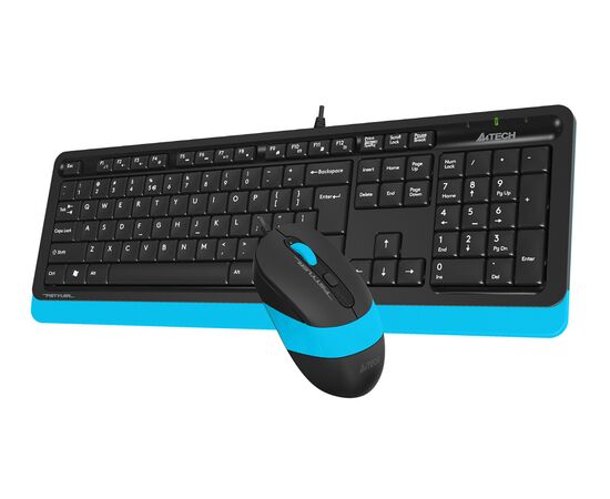  Клавиатура + мышь A4Tech Fstyler F1010 клав:черный/синий мышь:черный/синий USB Multimedia 
