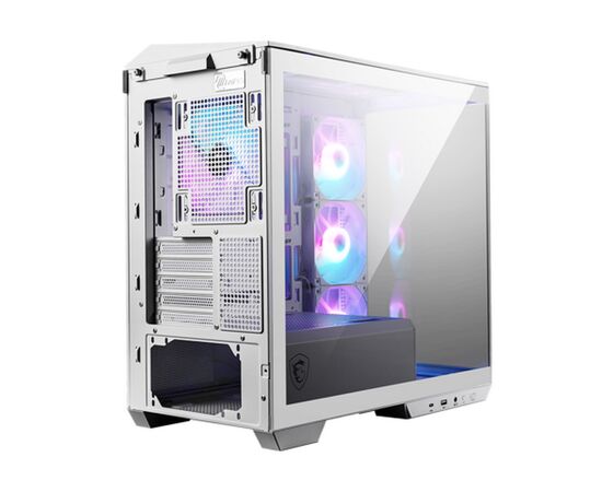  Корпус MSI MAG Pano M100R PZ White (306-7G24W21-809), Micro-ATX, 1xUSB 3.2 Gen 1, 1xUSB 3.2 Gen2 Type-C, 4x120mm ARGB Fan, ARGB+PWM, TG 