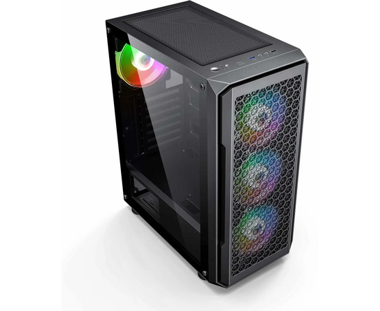  Корпус Accord 338 черный без БП ATX 1xUSB2.0 1xUSB3.0 1xUSB3.1 audio bott PSU 