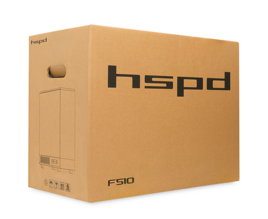 Корпус HSPD F510 (F510-TGWH-ARGB), без БП, Panoramic Mid Tower, White, TG, 0.5 SPCC, 3x120mm ARGB ATX, mITX 180/280/160mm 1x2.5", 7xPCI 2xUSB- 