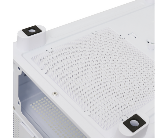  Корпус HSPD F510 (F510-TGWH-ARGB), без БП, Panoramic Mid Tower, White, TG, 0.5 SPCC, 3x120mm ARGB ATX, mITX 180/280/160mm 1x2.5", 7xPCI 2xUSB- 