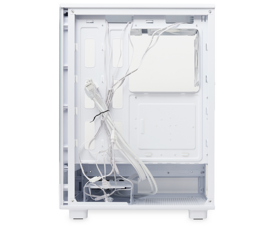  Корпус HSPD F510 (F510-TGWH-ARGB), без БП, Panoramic Mid Tower, White, TG, 0.5 SPCC, 3x120mm ARGB ATX, mITX 180/280/160mm 1x2.5", 7xPCI 2xUSB- 