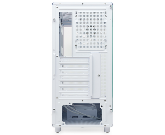  Корпус HSPD F510 (F510-TGWH-ARGB), без БП, Panoramic Mid Tower, White, TG, 0.5 SPCC, 3x120mm ARGB ATX, mITX 180/280/160mm 1x2.5", 7xPCI 2xUSB- 