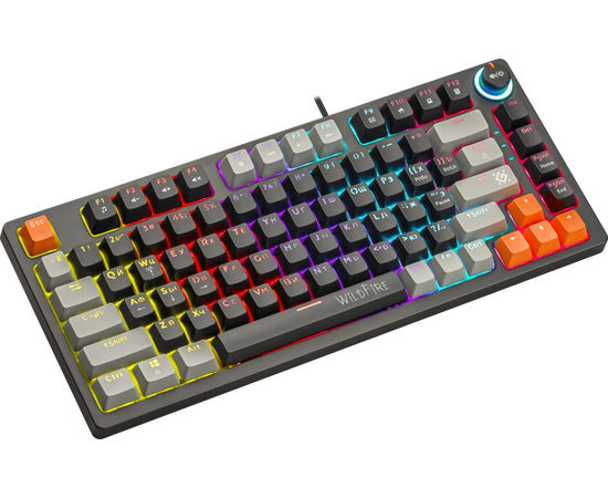 Клавиатура DEFENDER Wildfire GK-213 45213, черно/серый 