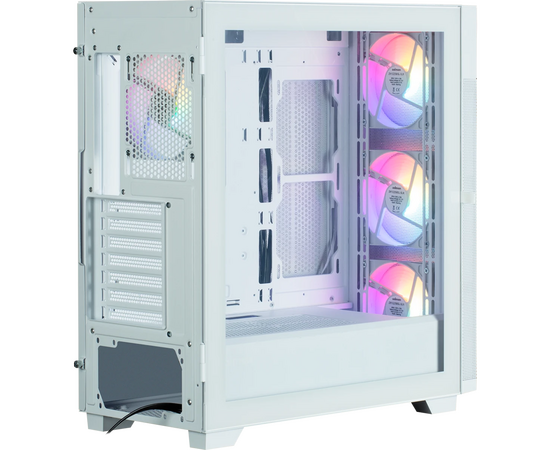  Корпус ZALMAN S5 Neo, ATX, White, Window, 2xCombo (3.5" or 2.5"), 4x2.5", 1xUSB2.0, 1xUSB3.1, Front 3x120mm FRGB, Rear 1x120mm FRGB 