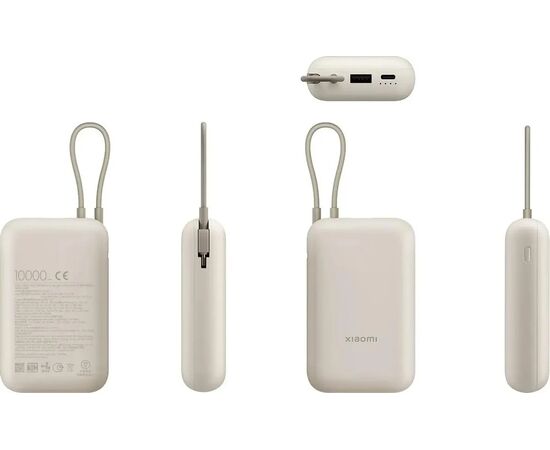  Внешний аккумулятор Xiaomi BHR9072GL 10000mAh встроенный кабель Tan GL P15ZM 