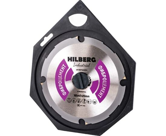  Диск пильный Hilberg Industrial HC165 165х4Tх20 mm фиброцемент 