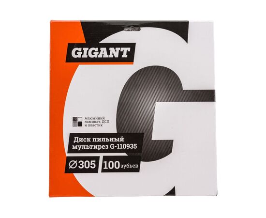  Диск пильный мультирез по алюминию, ламинату, пластику, ДСП Gigant G-110935 305x30x100Т 100 зубьев 